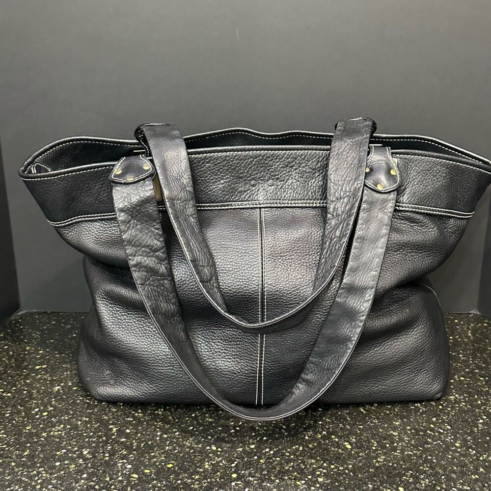 Avorio Glove Leather Large Tote Bag